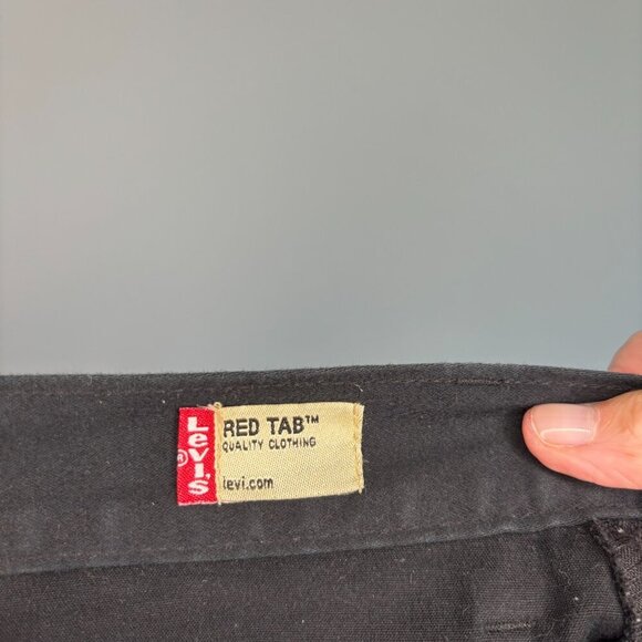 LEVI'S 512 Slim Fit Jean Womens 12 Red Tab Black Stretch - Picture 7 of 8